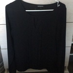 Express black long sleeve blouse
